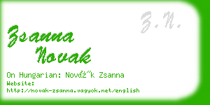 zsanna novak business card